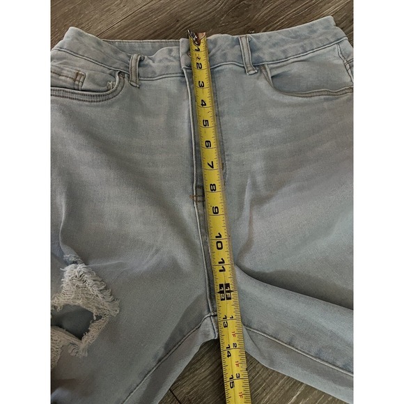 Colombia Refuge Denim Jeans Ultra High Curvy Jr Size 11 Lightwash Distressed - Picture 8 of 16